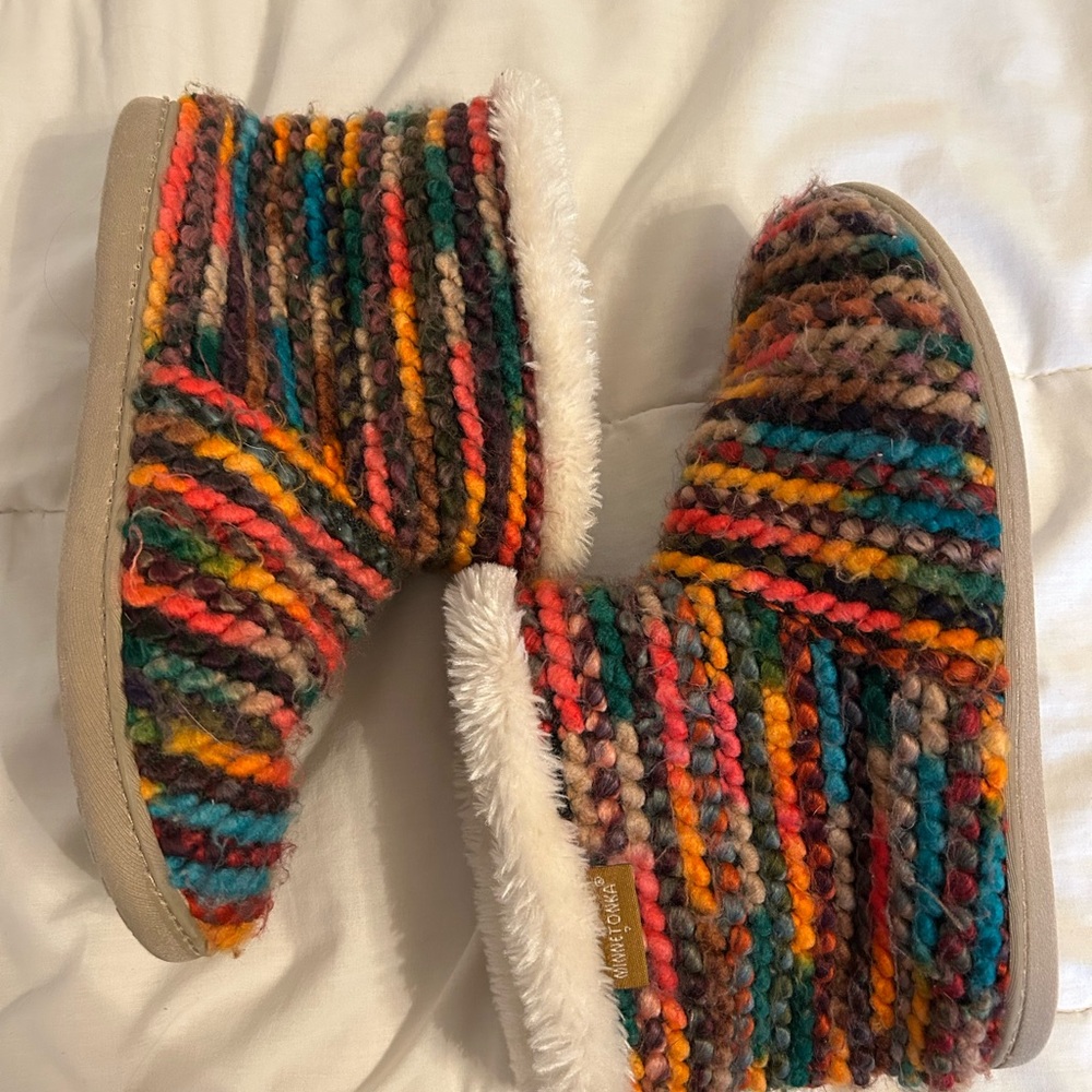 fuzzy boot slippers